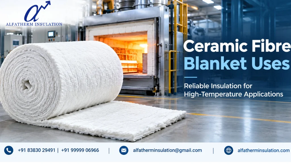 Ceramic fibre blanket uses